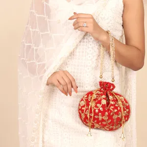 The Red Nazakat Potli