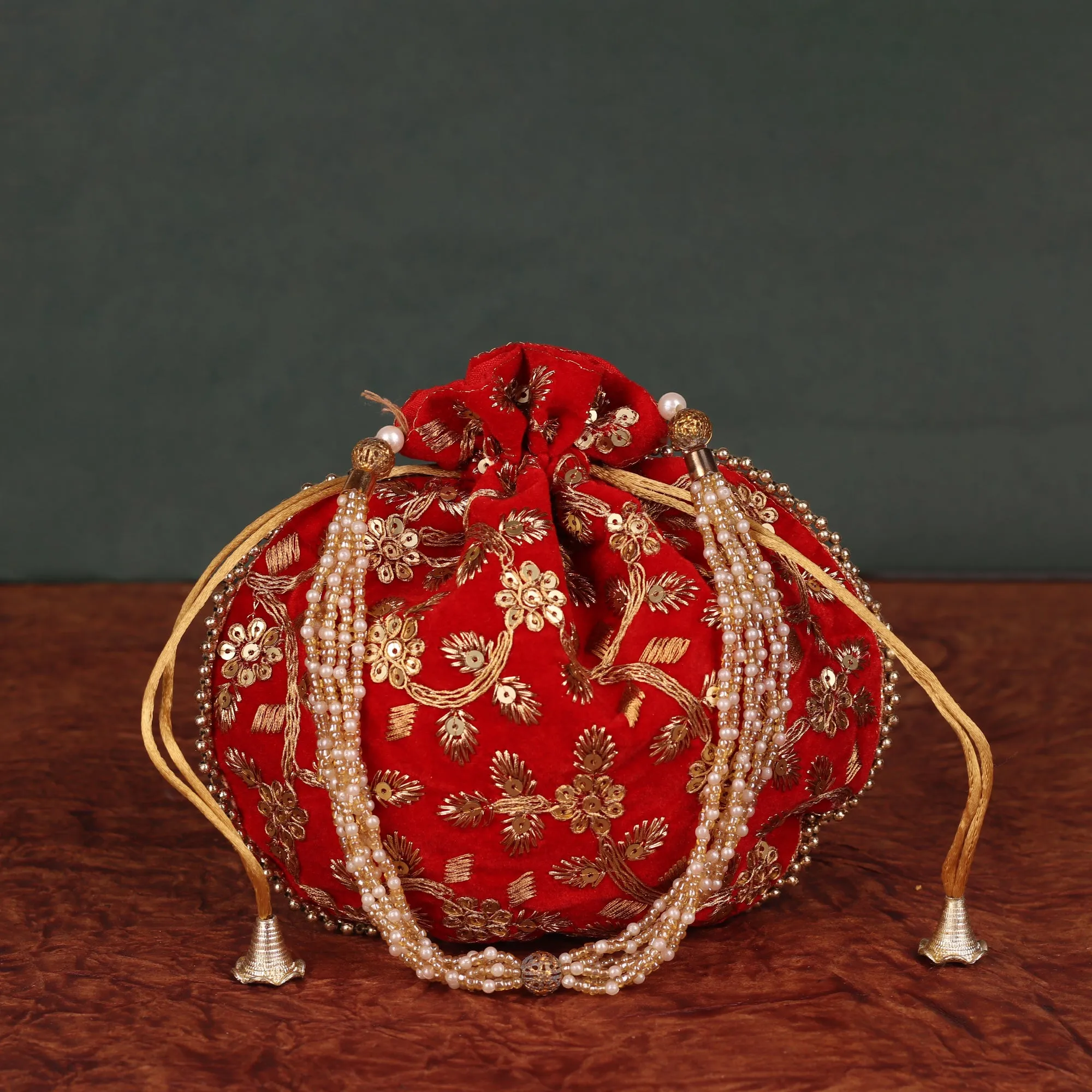 The Red Nazakat Potli