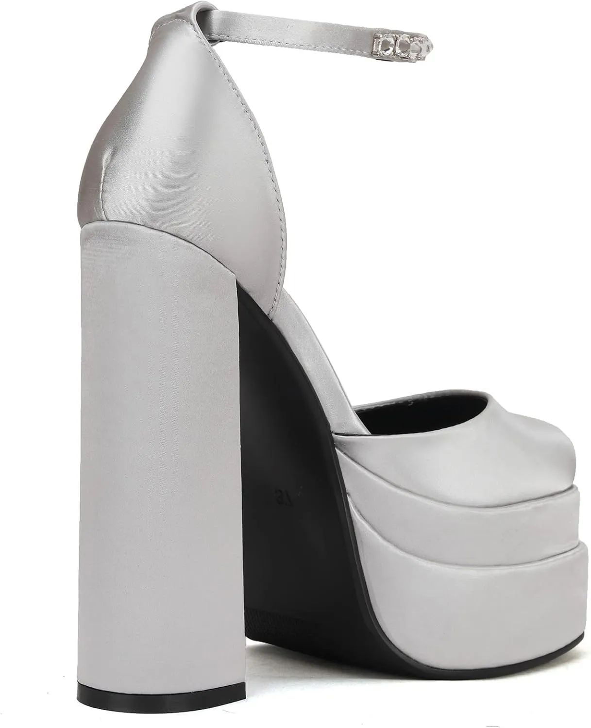 THESHY Womens Platform Chunky High Block Heels Ankle Strap Buckles Wedge Dress Pumps Fashion Shoes for Women