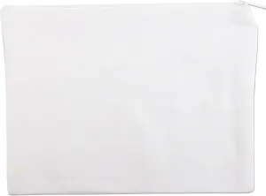 Threadart 3 Pack Canvas Pencil Pouch White with Zipper For Organization, Small Tools, Makeup Organizer Bag - 100% Cotton Canvas Heavy Duty 7" x 9.25"