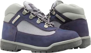 Timberland Children's Field Boot Leather/Fabric, Purple/Grey Leather/Fabric