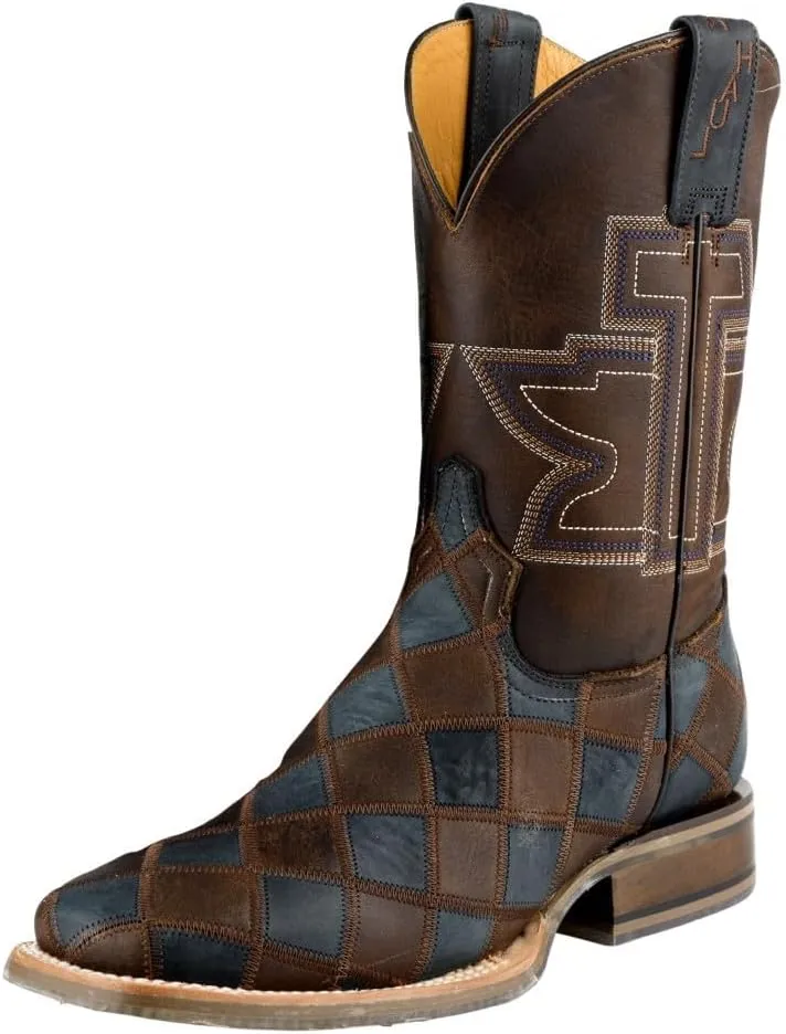 Tin Haul Western Boots Mens Rodeo Patchwork Brown 14-020-0077-0534 BR