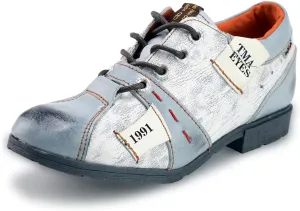 TMA EYES & MAiA Womens Handmade Stitching Shoes Leather Lace-up Low Heel Women Casual Shoes