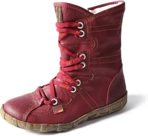 TMA EYES Women Snow Boots PU and Genuine Leather Patchwork Faux Fur Inner Lining Slip-Resistant and Long-Lasting Woemn Ankle Boots
