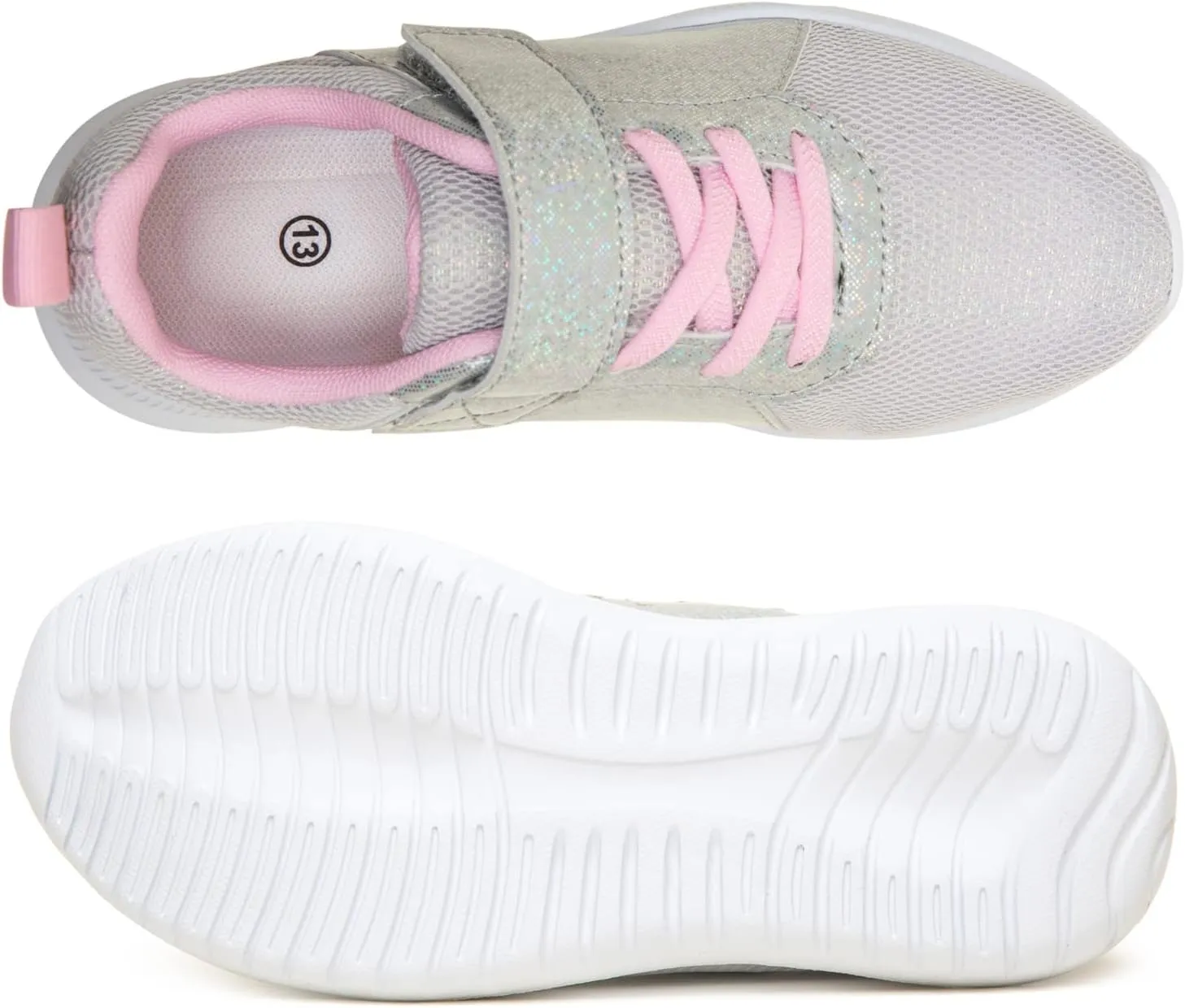 Toandon Toddler Kids Sneakers Sparkle Fashion Glitter Sequins Canvas Shoes