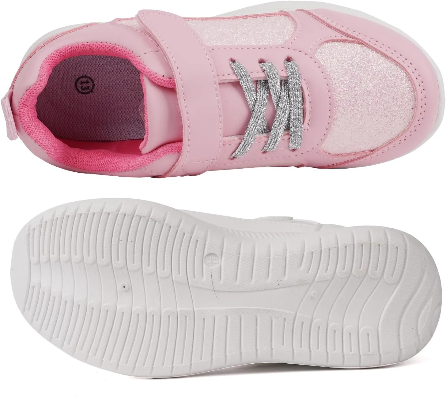 Toandon Toddler Kids Sneakers Sparkle Fashion Glitter Sequins Canvas Shoes