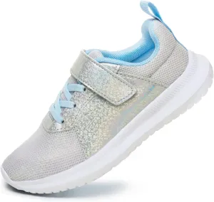 Toandon Toddler Kids Sneakers Sparkle Fashion Glitter Sequins Canvas Shoes