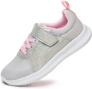 Toandon Toddler Kids Sneakers Sparkle Fashion Glitter Sequins Canvas Shoes