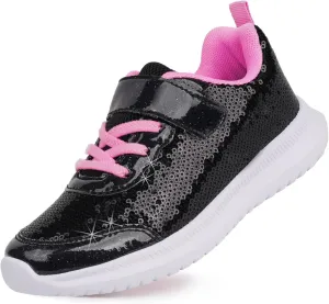 Toandon Toddler Kids Sneakers Sparkle Fashion Glitter Sequins Canvas Shoes