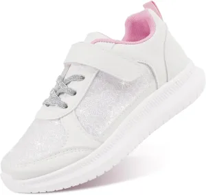 Toandon Toddler Kids Sneakers Sparkle Fashion Glitter Sequins Canvas Shoes