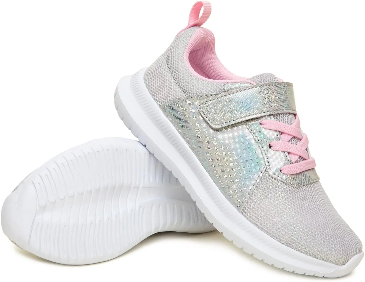 Toandon Toddler Kids Sneakers Sparkle Fashion Glitter Sequins Canvas Shoes