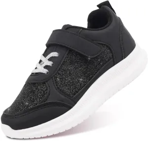 Toandon Toddler Kids Sneakers Sparkle Fashion Glitter Sequins Canvas Shoes