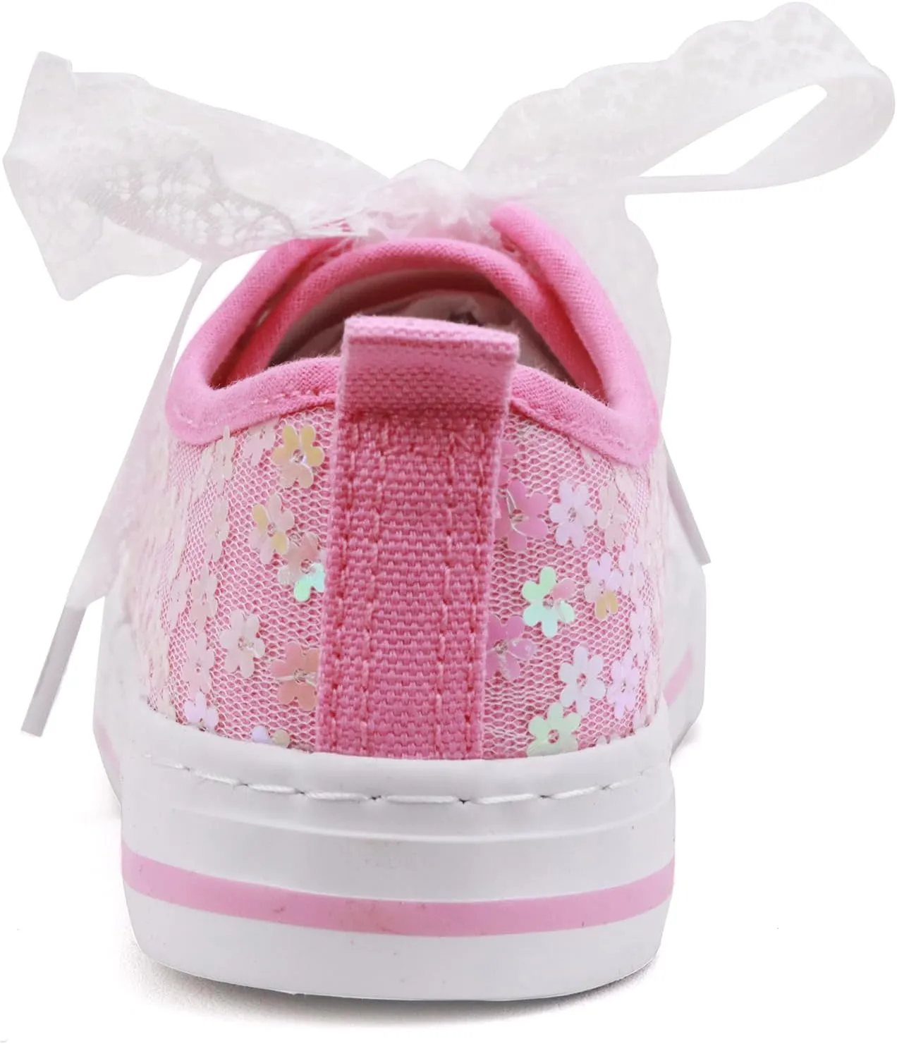 ToandonToddler Kids Sneakers Sparkle Fashion Glitter Sequins Canvas Shoes