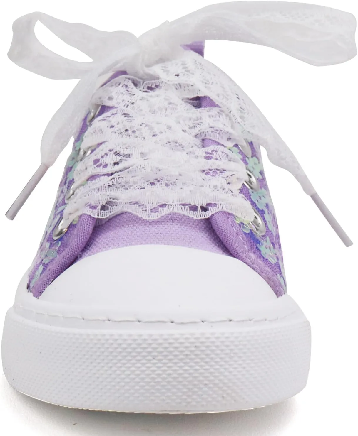 ToandonToddler Kids Sneakers Sparkle Fashion Glitter Sequins Canvas Shoes