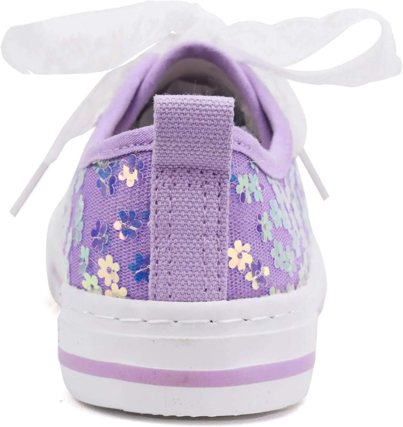 ToandonToddler Kids Sneakers Sparkle Fashion Glitter Sequins Canvas Shoes