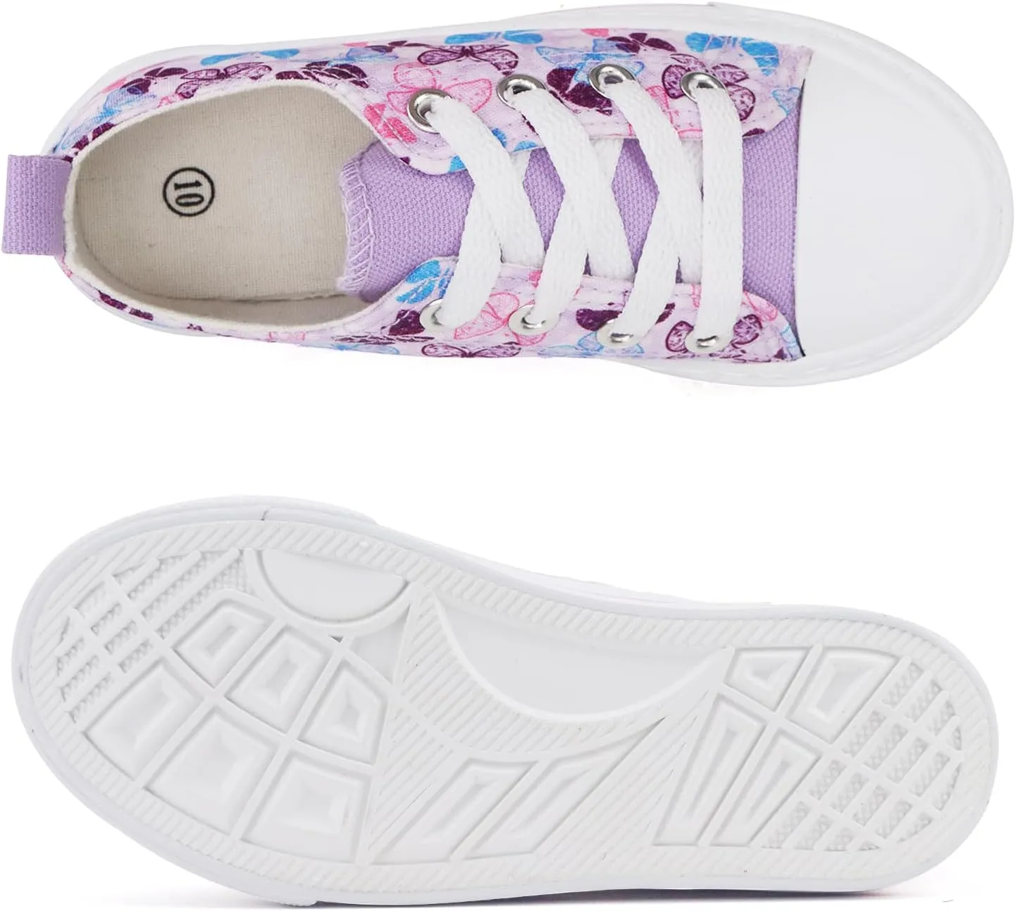 ToandonToddler Kids Sneakers Sparkle Fashion Glitter Sequins Canvas Shoes