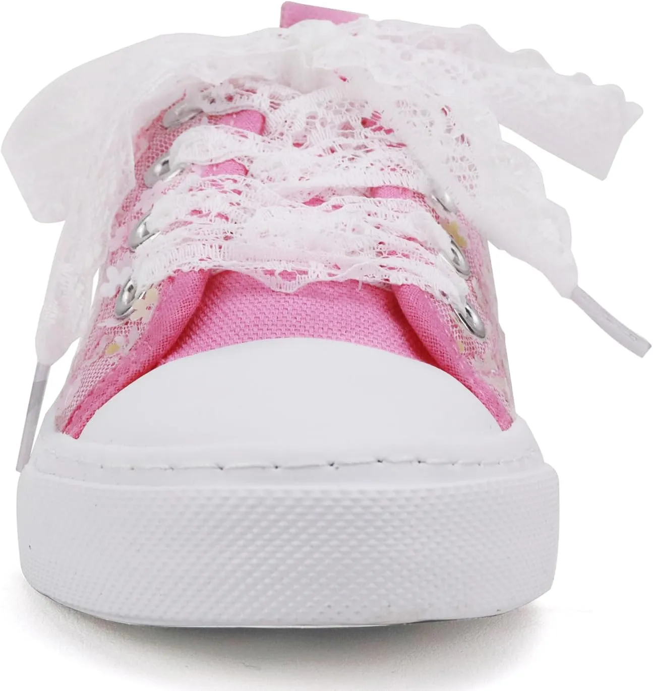 ToandonToddler Kids Sneakers Sparkle Fashion Glitter Sequins Canvas Shoes