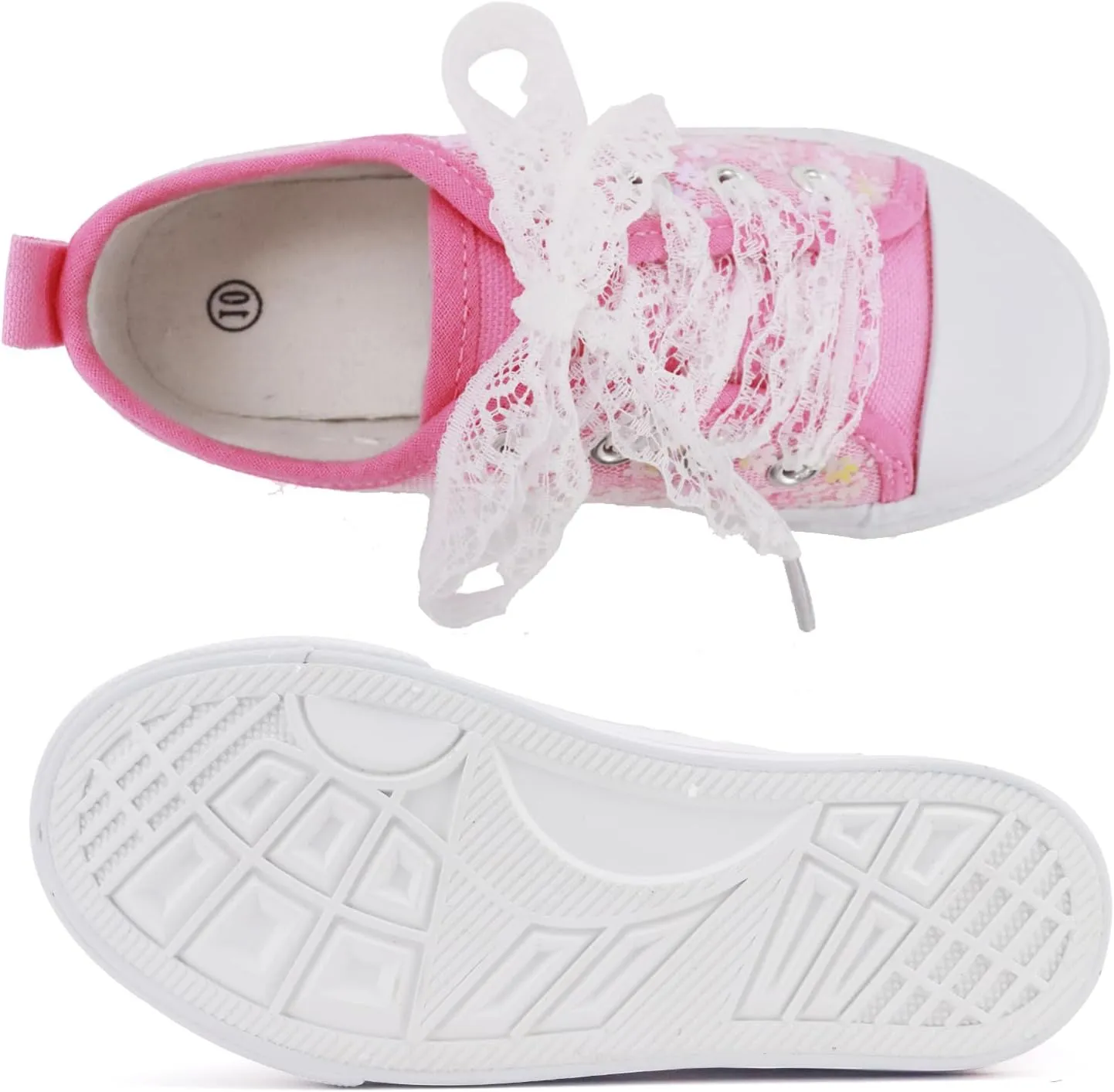 ToandonToddler Kids Sneakers Sparkle Fashion Glitter Sequins Canvas Shoes