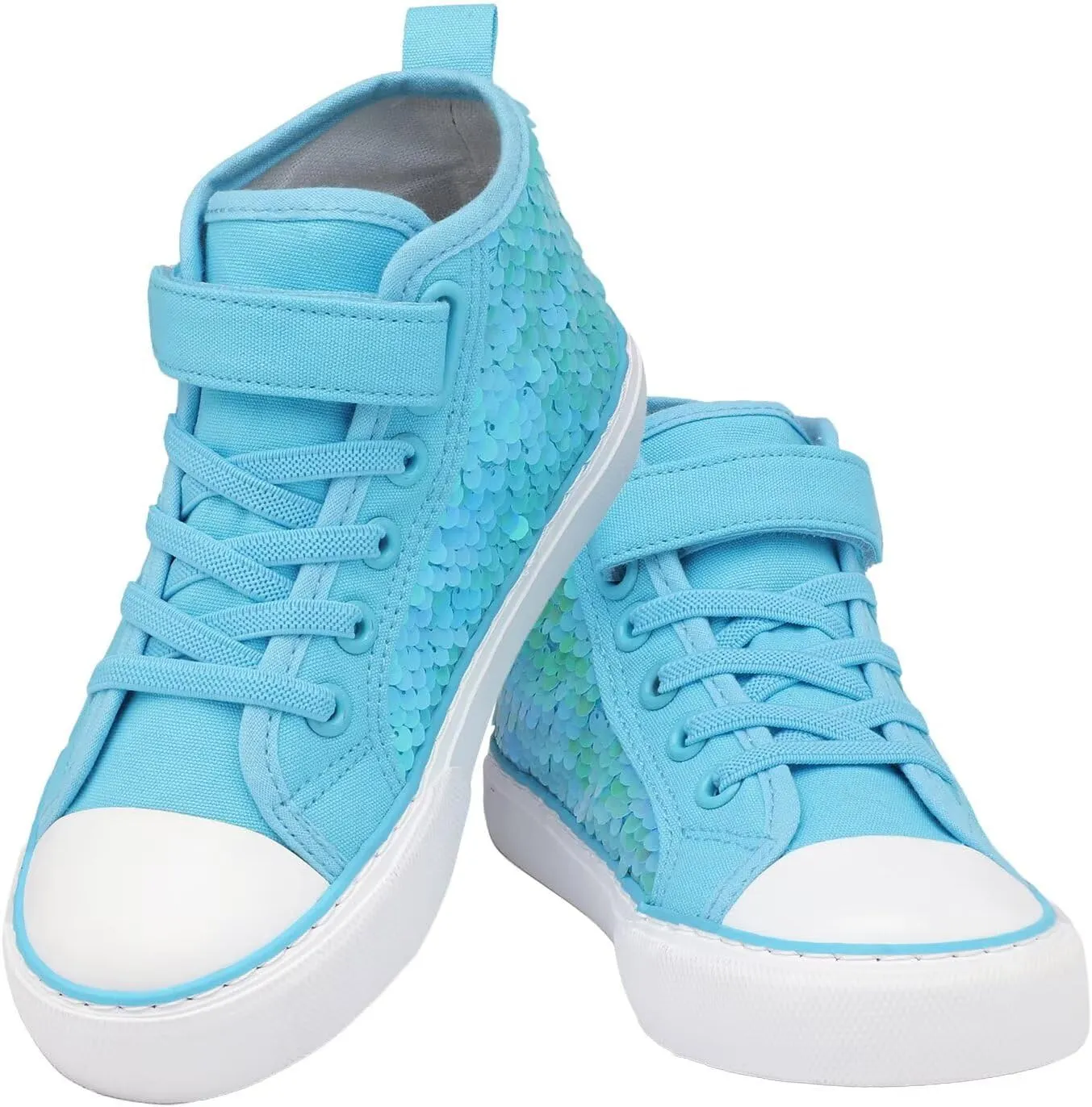 Toddler Girls Sparkle Canvas Shoes High Top Sneakers Little Big Kids Boys Walking Cushioned Shoes Toddler 8-Big Kid 3