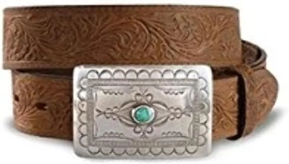 Tony Lama Women's Navajo Spirit Embossed Leather Belt USA MADE C50189