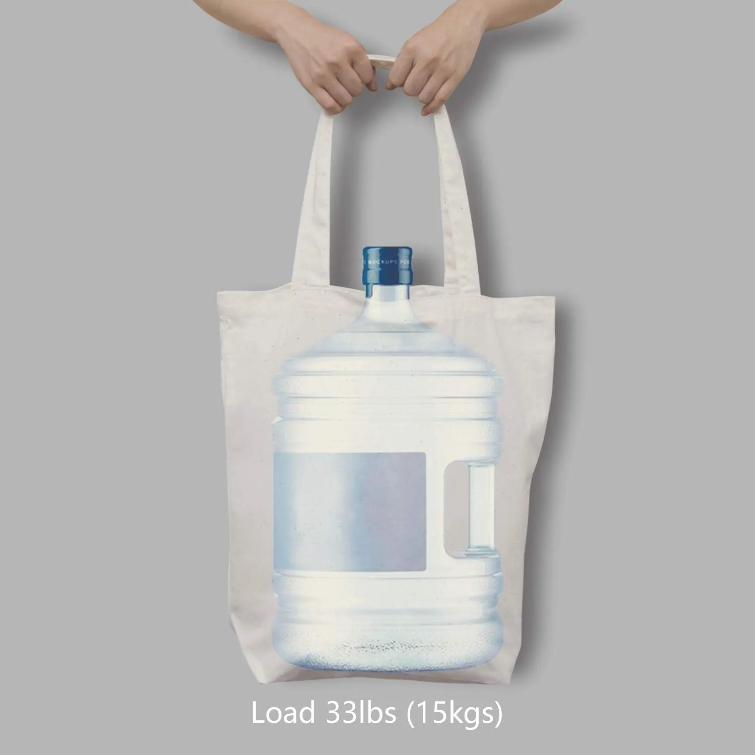 TOPDesign 2 | 6 | 12 Pack Super Strong Large 17.5"x16.5"x5" 10oz Cotton Canvas Tote, Reusable Grocery Shopping Bag, Blank Natural Bags for Crafts, DIY Your Creative Designs (Pack of 12)
