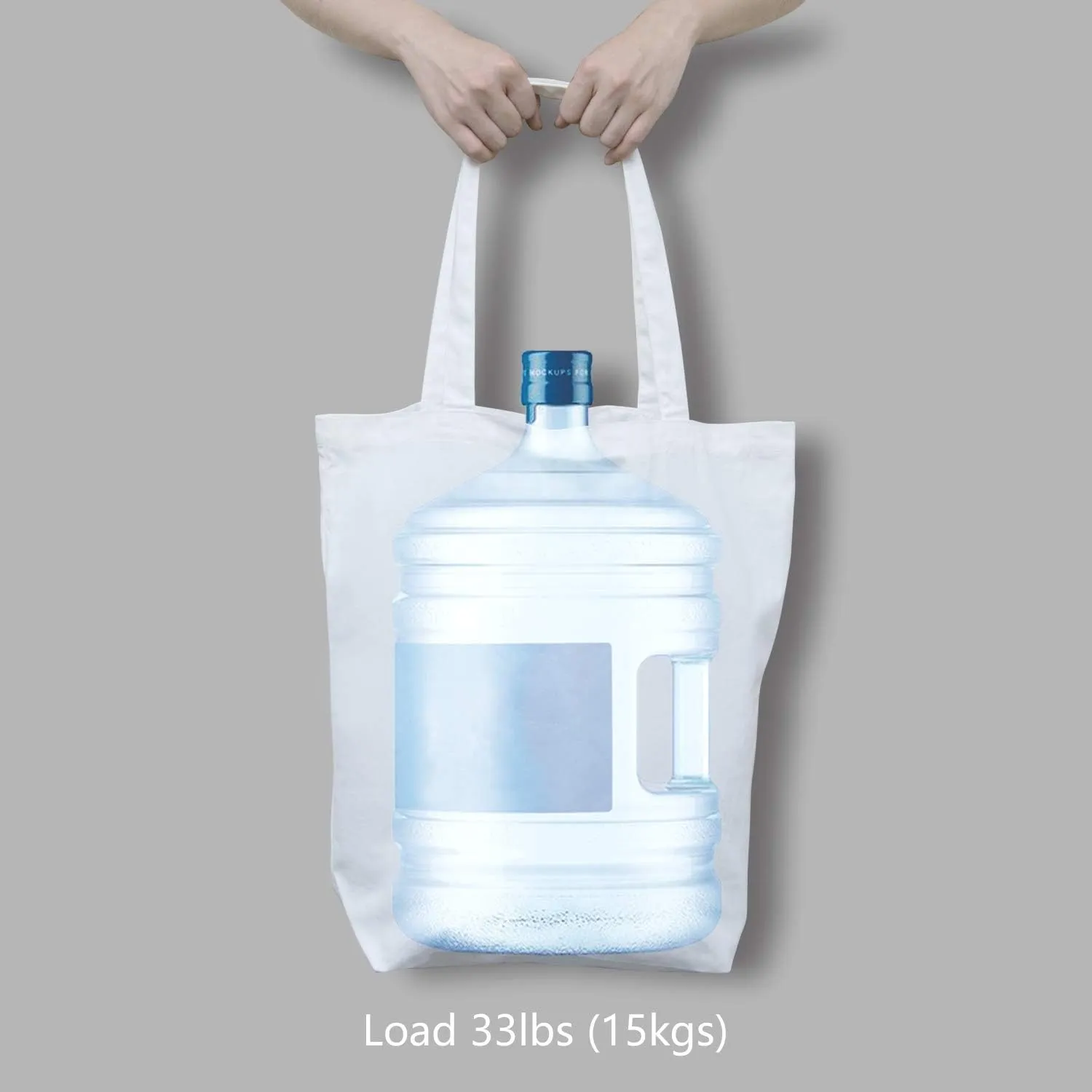 TOPDesign 2 | 6 | 12 Pack Super Strong Large 17.5"x16.5"x5" 10oz Cotton Canvas Tote, Reusable Grocery Shopping Bag, Blank White Bags for Crafts, DIY Your Creative Designs (Pack of 12)