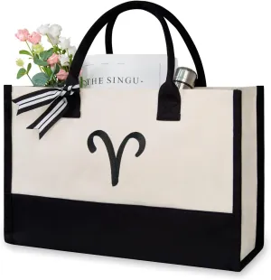 TOPDesign Embroidery Constellation Canvas Bag for Women