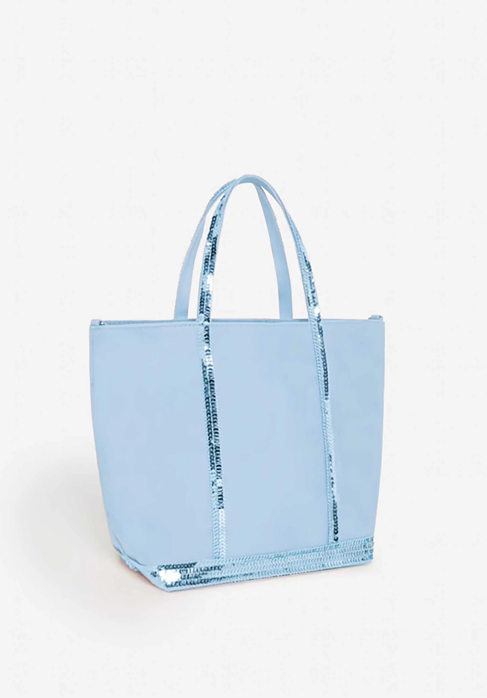 Tote Bag Canvas Cabas S Ve01-v40435 Indigo-Clair
