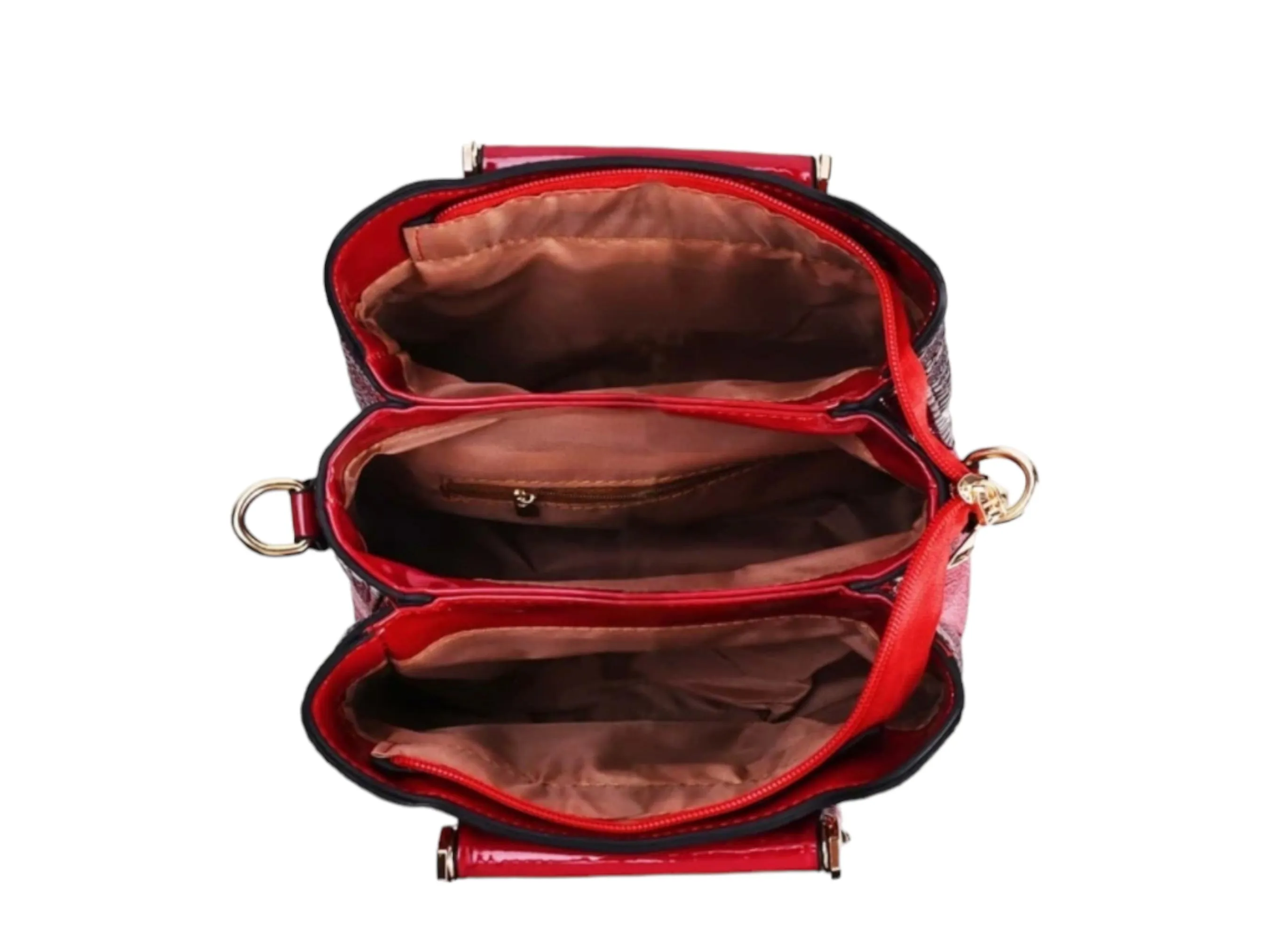 Trendy Faux Leather Handbag, Women's Crocodile Embossed Crossbody Bag Stylish Purse With Removable Strap