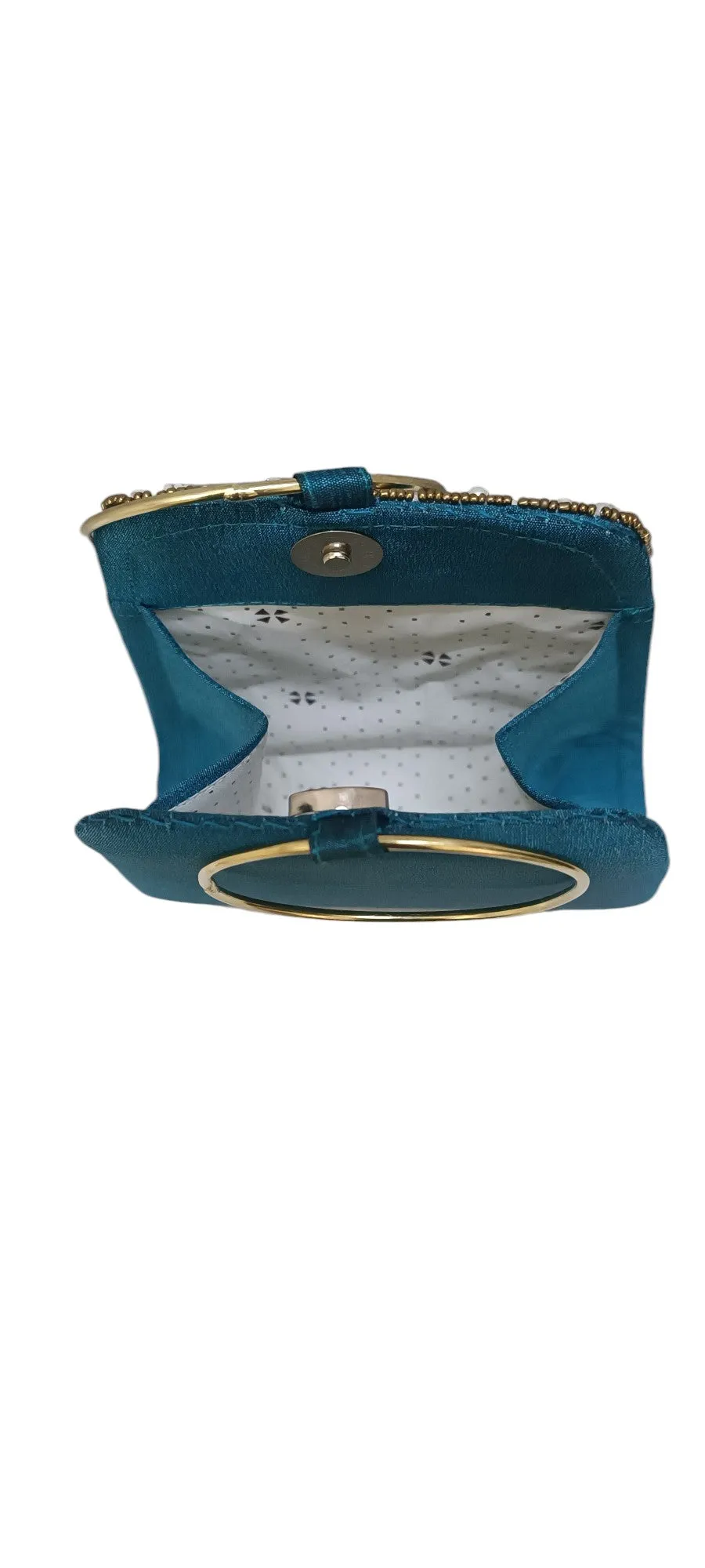 Trendy women bangle style fashion hand clutch