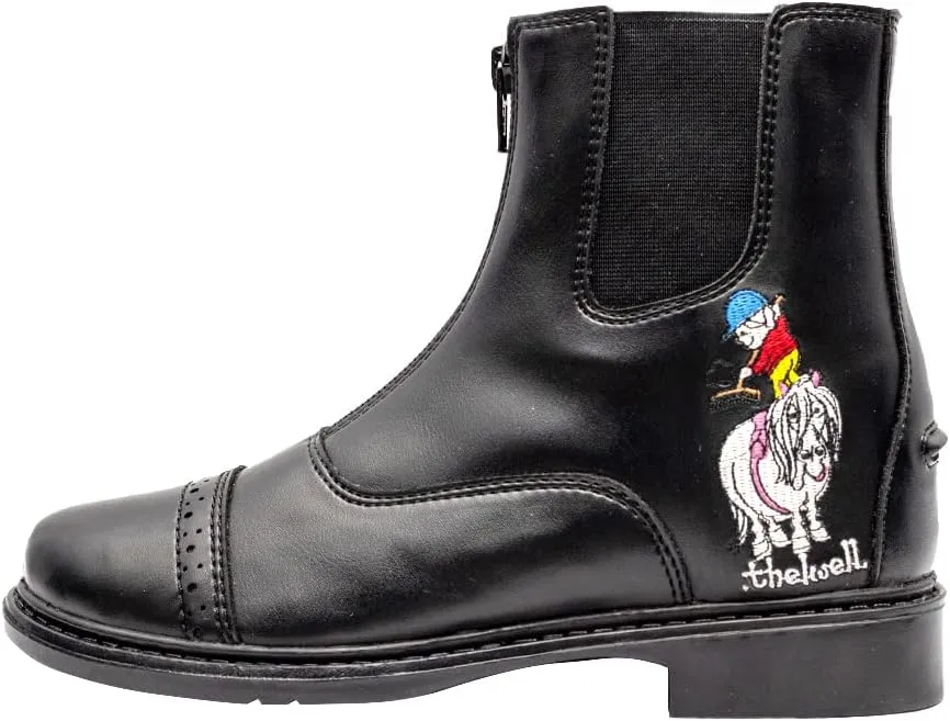 TuffRider Kids Thelwell Zip Black Paddock Boot 4