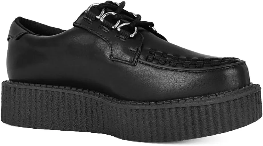 T.U.K. Black Anarchic Creeper Shoes for Women and Men