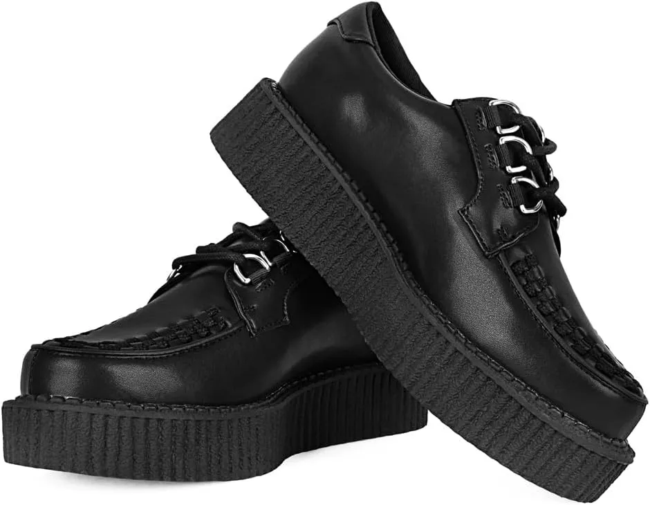 T.U.K. Black Anarchic Creeper Shoes for Women and Men