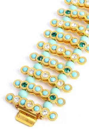 Turquoise Bead Ladder Bracelet
