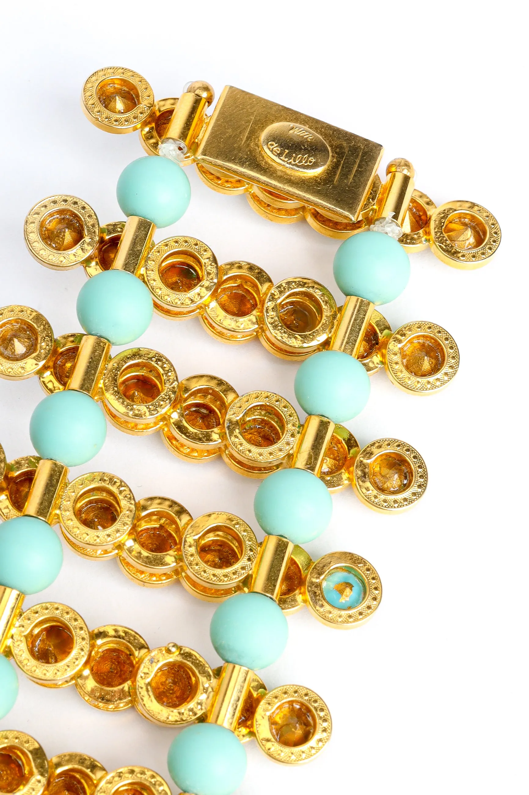 Turquoise Bead Ladder Bracelet