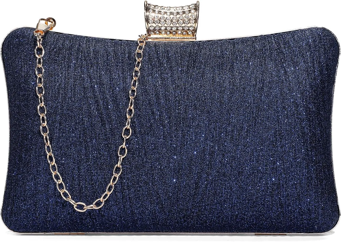 UBORSE Glitter Clutch Purse for Women,Sparkling Evening Bag with Detachable Chain,Formal Party Clutch Cocktail Prom Handbags