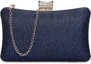 UBORSE Glitter Clutch Purse for Women,Sparkling Evening Bag with Detachable Chain,Formal Party Clutch Cocktail Prom Handbags