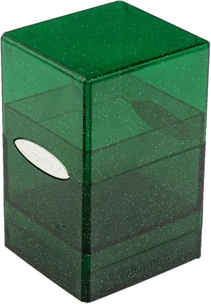 Ultra Pro ULP16015 Glitter Satin Tower Deck Box Green