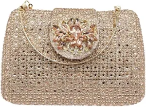 UMREN Sparkly Rhinestone Evening Clutch Purses for Women Crystal Clutch Diamond Handbag Wedding Party Shoulder Crossbody Bag