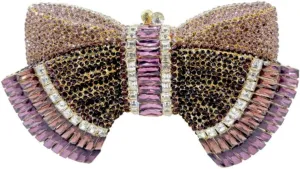 UMREN Women’s Elegant Butterfly Rhinestone Evening Bags Luxury Crystal Clutch Wedding Party Cocktail Handbag Purse