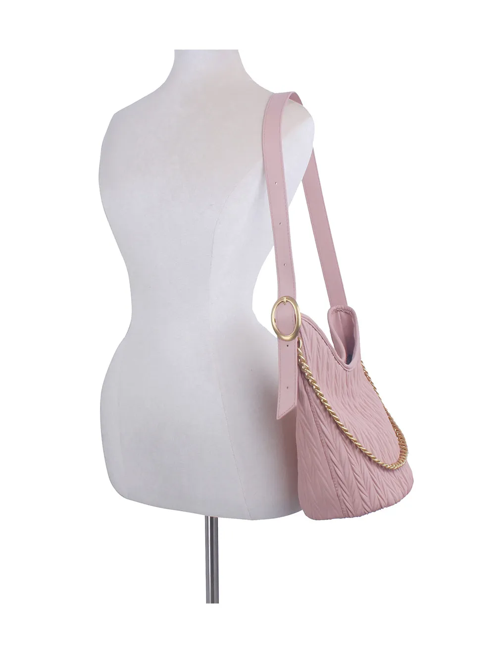 Unique Embossed Bucket Bag