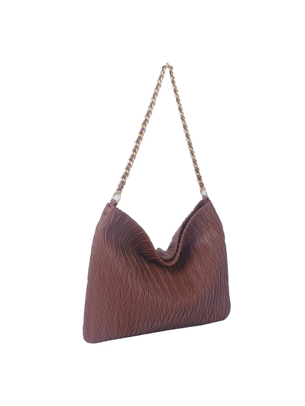 Unique Embossed Shoulder Bag