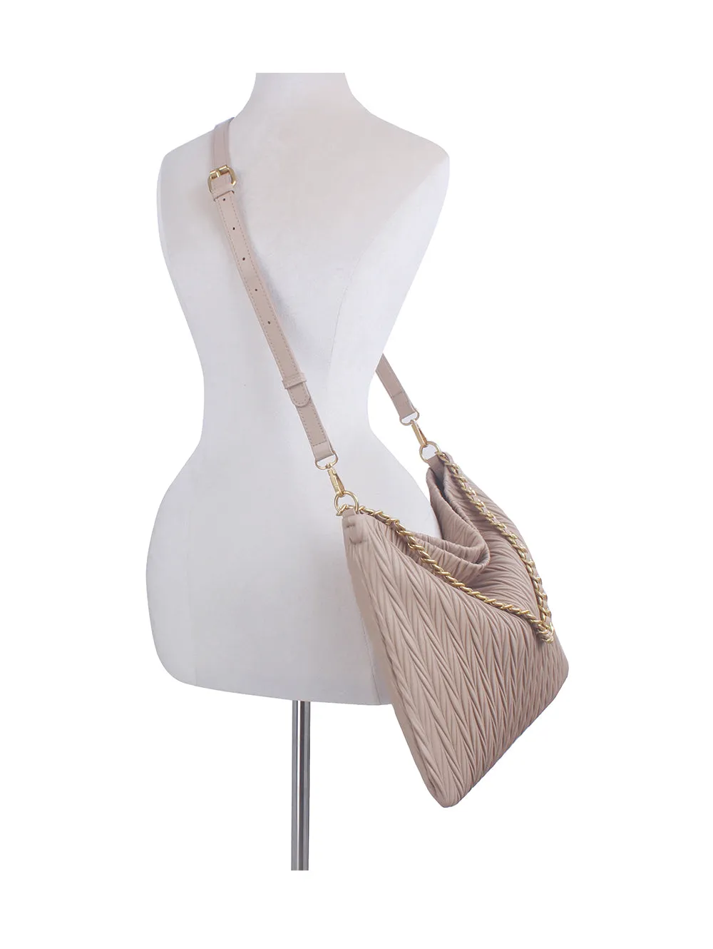 Unique Embossed Shoulder Bag