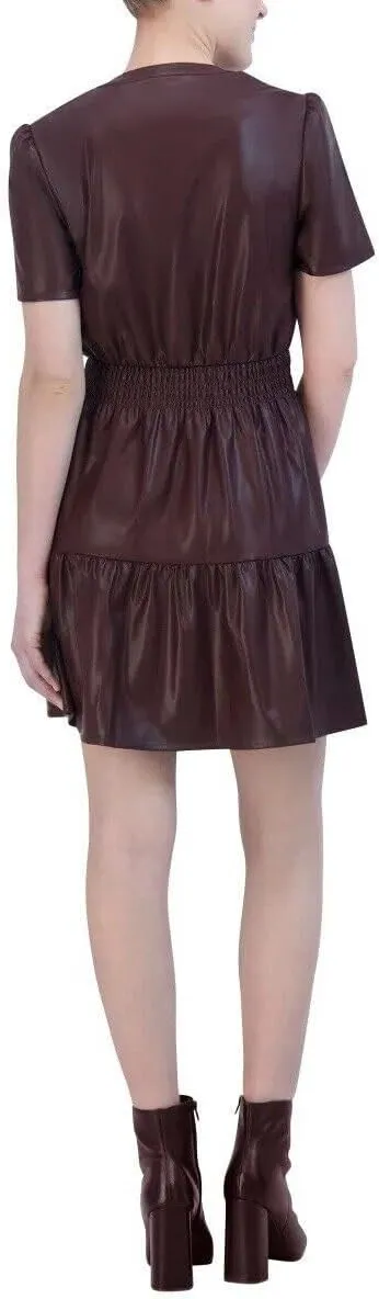 VIGOSS Women's Faux Leather Dress