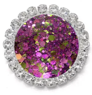 Vineyard Glitter Bling Button Cover