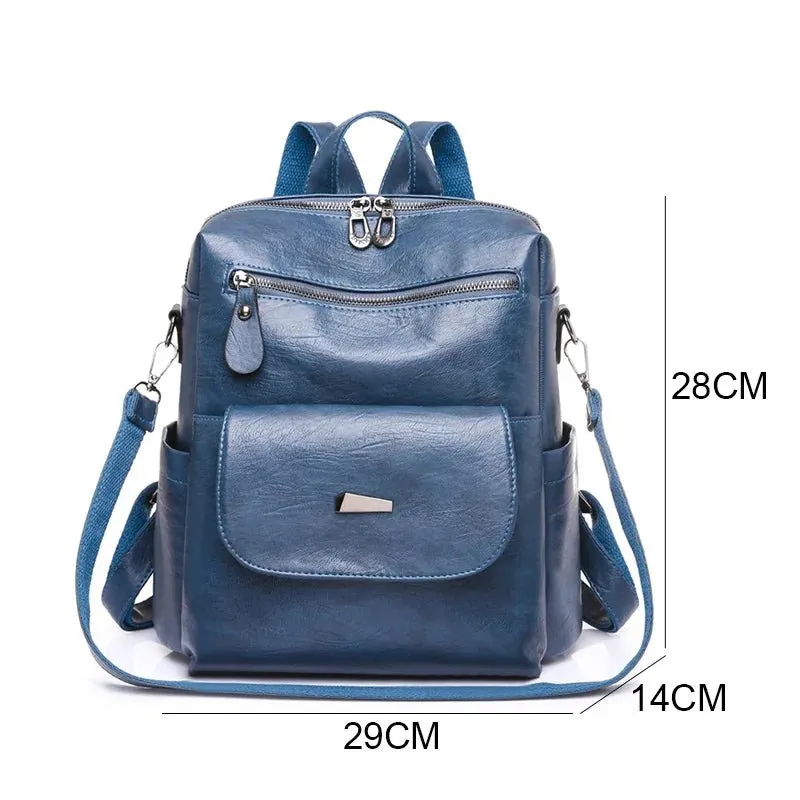 Vintage Women’s Faux Leather Backpack