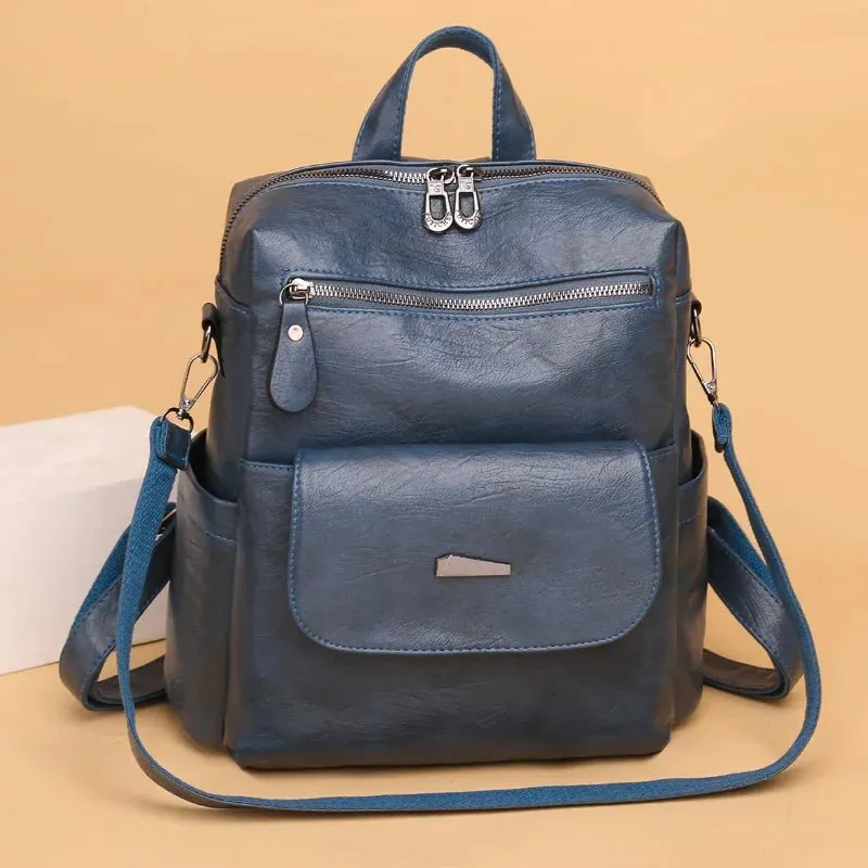 Vintage Women’s Faux Leather Backpack