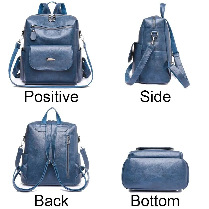 Vintage Women’s Faux Leather Backpack