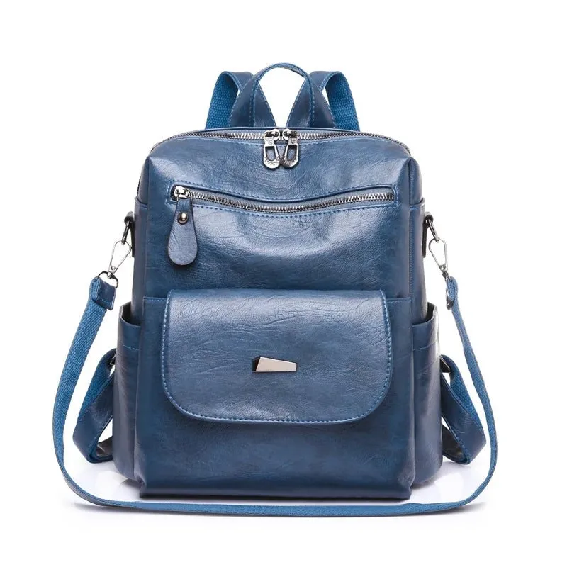 Vintage Women’s Faux Leather Backpack