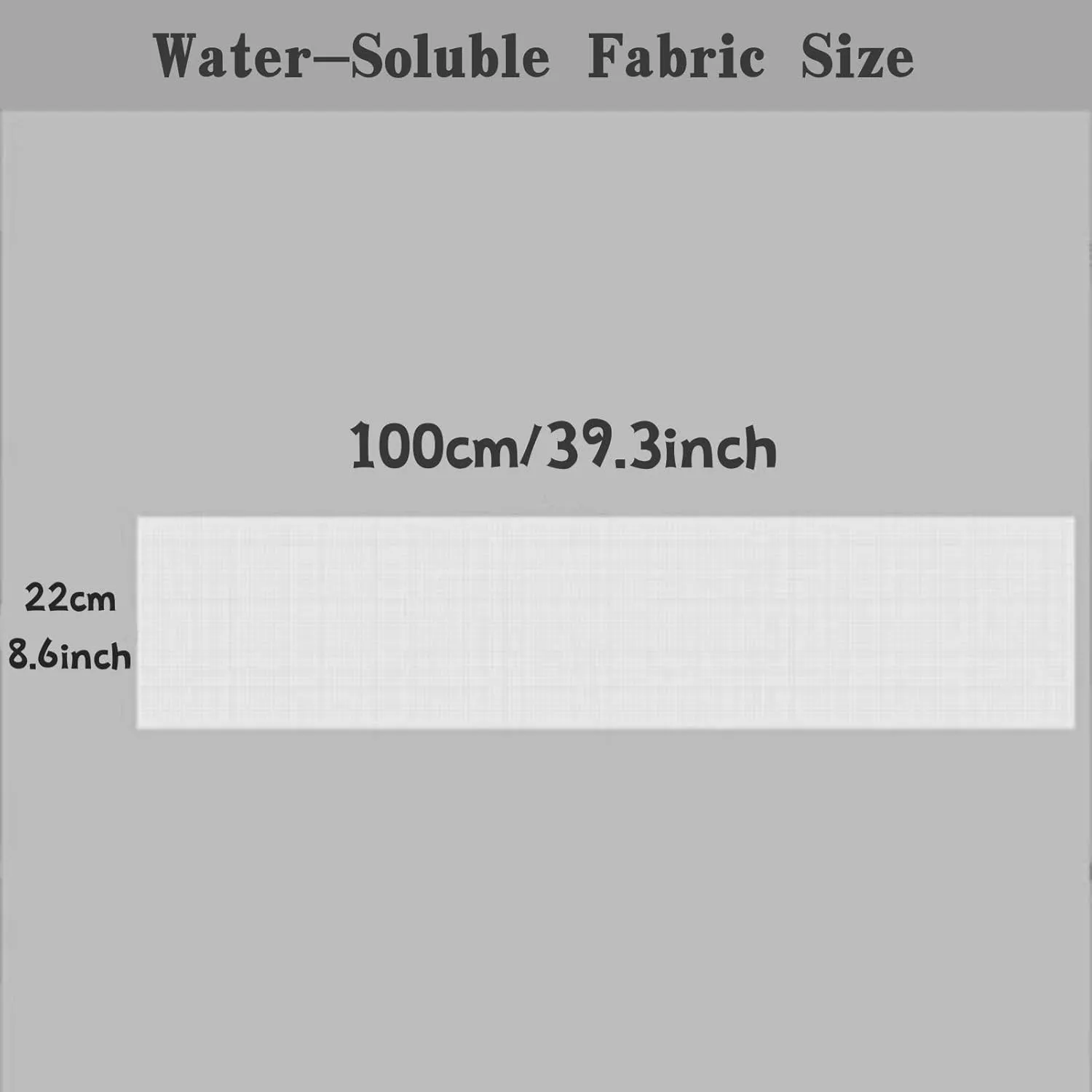 Water Soluble Canvas Cloth 14 Count aida Cloth,Plastic Cross Stitch Canvas,Disappear in Water Cross Stitch Canvas Fabric Embroidery DIY Sewing Supplies 39 * 8.6 Inch. (W22*L100 CM)